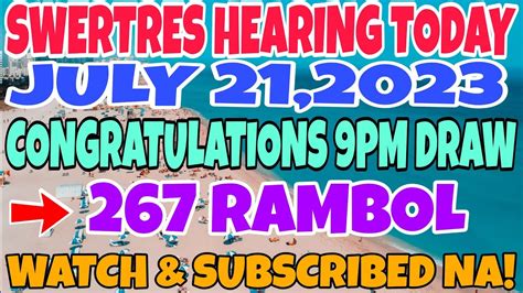 boss doy swertres hearing|SWERTRES HEARING TODAY JULY 21,2023.